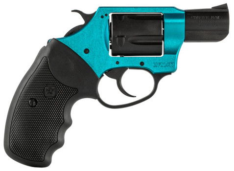 Charter Arms 53864 Undercover Lite Santa Fe Sky Small 38 Special 5 Shot 2 Black Stainless Steel Barrel  Cylinder Turquoise Aluminum Frame wBlack Finger Grooved Rubber Grip Exposed Hammer UPC: 678958538649