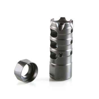 Patriot Ordnance Factory 00308 Triple Port Muzzle Brake Black Nitride Steel with 1228 tpi Threads for 223 Rem 5.56x45mm NATO ARPlatform UPC: 847313003089