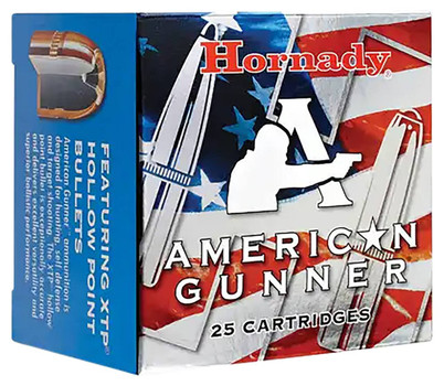 Hornady American Gunner Subsonic Centerfire Ammunition, 38 Special, Hornady XTP Hollow Point, 125 Grain - 25 Cartridge Box ( 25 / 1 )
