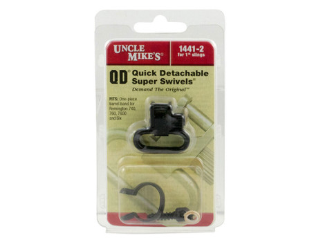 Uncle Mike's 14412 Super Swivel Quick Detach Blued 1" Loop for Remington 7600/ 760 (1969-Present)