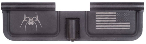 Spikes SED7010 Ejection Port Door Spider and Flag AR15 Black Phosphate Steel UPC: 815648020279