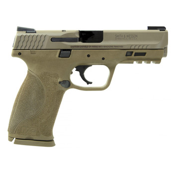 Smith  Wesson LE 11767 MP 9 M2.0 9mm Luger Double 4.25 171 FDE Interchangeable Backstrap Grip FDE Polymer Frame FDE Armornite Stainless Steel Slide UPC: 022188871159