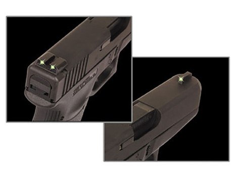 TruGlo TG231K Tritium Black | Green Tritium Front Sight Green Tritium Rear Sight