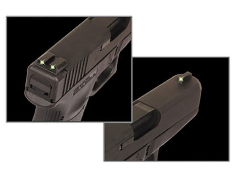 TruGlo TG231K Tritium Black | Green Tritium Front Sight Green Tritium Rear Sight