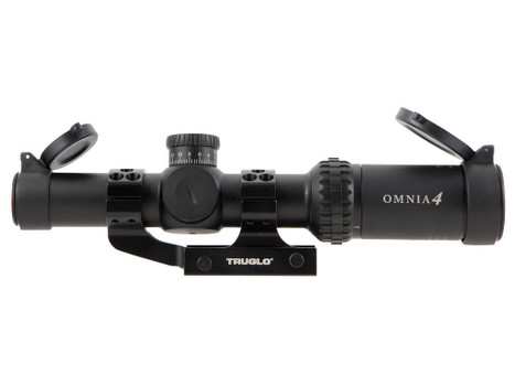 TruGlo TG-8514TLR Omnia Tactical Black Anodized 1-4x24mm 30mm Tube Illuminated APTR Reticle