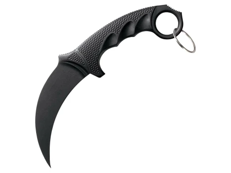 Cold Steel CS92FK FGX 4" Fixed Plain Karambit Black Griv-Ex Blade/Black Griv-Ex w/Overmold Kray-Ex Handle