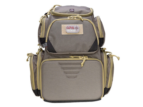 GPS Bags 1611SC Sporting Clays Backpack Olive w/Visual ID Storage System, Lockable Zippers, Storage Pockets, Pull-Out Rain Cover