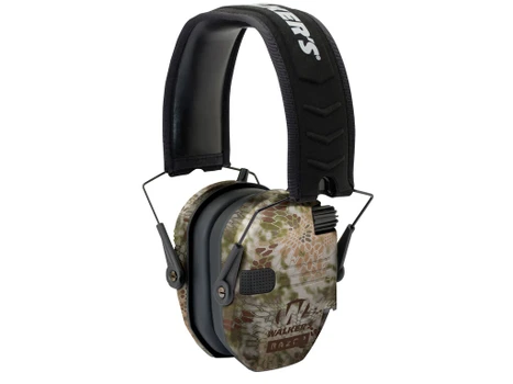 Walker's GWPRSEMKPT Razor Slim Electronic Muff 23 dB Over the Head Kryptek Highlander/Black Polymer