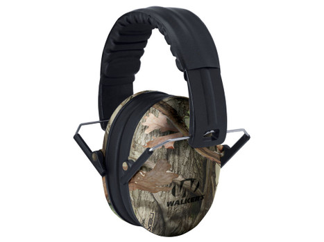 Walker's GWPFKDMCAMO Youth Passive Muff 23 dB Over the Head Next G-1 Camo/Black Polymer