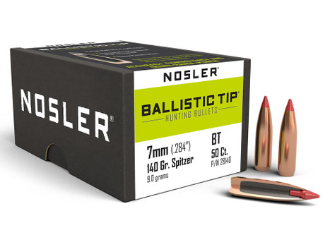 Nosler 28140 Ballistic Tip 7mm 140gr Spitzer 50/Box