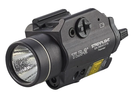 Streamlight 69120 TLR-2 Gun Light Black Anodized 300 Lumens White C4 LED/Red Laser