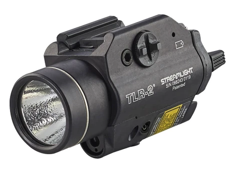 Streamlight 69120 TLR-2 Gun Light Black Anodized 300 Lumens White C4 LED/Red Laser