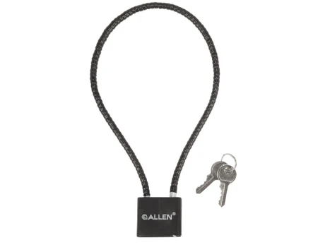 Allen 15414 Cable Gun Lock Open With Key Black Stainless Steel Firearm Fit- Handgun/Rifle/Shotgun