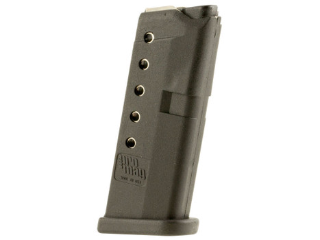 ProMag GLK10 Standard 6rd 380 ACP Compatible w/ Glock 42 Black DuPont Zytel Polymer