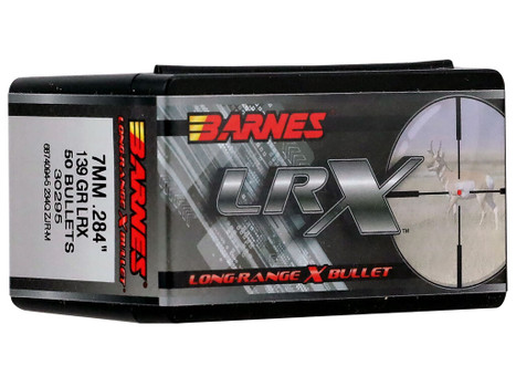 Barnes Bullets 30295 LRX Long Range 7mm 139gr Boat Tail 50/Box