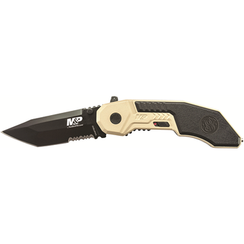 Uncle Henry SWMP3BSDCP MP M.A.G.I.C. 2.80 Folding Part Serrated Black Oxide 4034 SS Blade 4.30 Aluminum Handle Includes Pocket Clip UPC: 028634703609