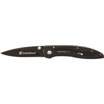 Smith & Wesson 3 in Plain Black Blade UPC: 028634001439 Smith & Wesson 3 in Plain Black Blade UPC: 028634001439