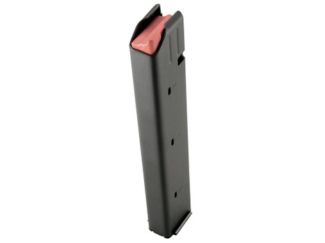DuraMag 3209041178CPD SS Colt Pattern 32rd 9mm Luger for AR-15 Black w/ Orange Follower Detachable