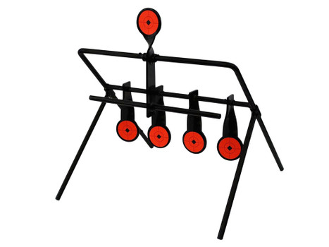 Birchwood Casey 47017 World of Targets Gallery 1.75" Airgun Black/Orange Steel Circle w/Crosshair & Diamond 0.19" Thick