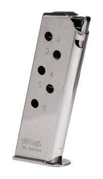 MAG WAL PPK 380ACP 6RD NKL STD UPC: 723364203268