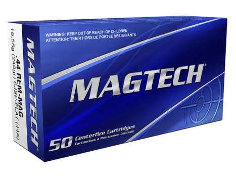 Magtech 44A Range/Training 44RemMag 240gr Semi Jacketed Soft Point Flat 50 Per Box/20 Case