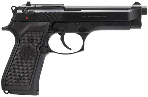 Beretta USA J92M9A0 M9  9mm Luger 4.90 Barrel 101 Bruniton Finish Aluminum Frame Serrated Steel Slide Polymer Grip UPC: 082442816838