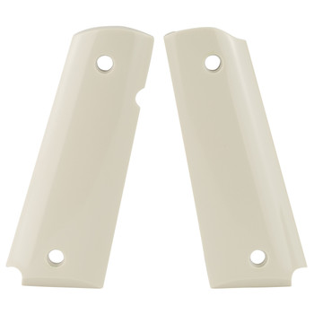 Hogue 45020 Grip Panels  AmbiCut Ivory Polymer for 1911 Government UPC: 743108450208