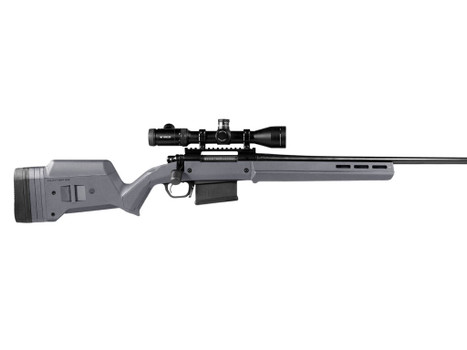 Magpul MAG483-GRY Hunter 700 Stock Fixed with Aluminum Bedding & Adjustable Comb Stealth Gray Synthetic for Remington 700 LA
