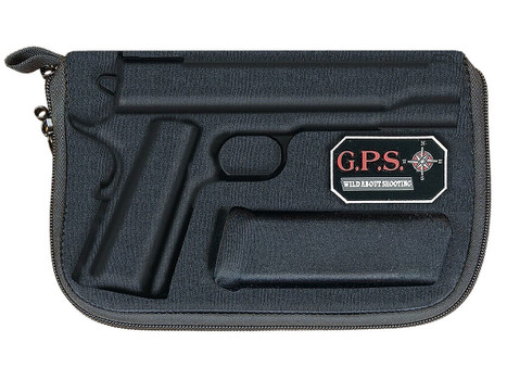 GPS Bags 907PC Custom Molded w/ Lockable Zippers Internal Mag Holder & Black Finish for Glock 17/19/22/23/26/27