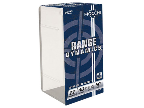 Fiocchi 22FWMC Field Dynamics Performance 22WMR 40gr Total Metal Jacket 50 Per Box/40 Case