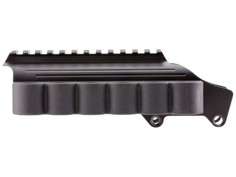 TacStar 1081035 Sidesaddle Rail Mount Remington 870/1100/1187 12 Gauge 6rds Black Polymer w/Aluminum Mounting Plate