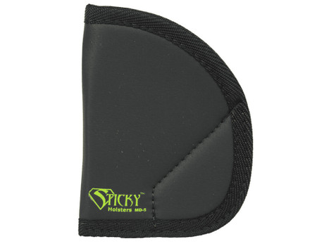 Sticky Holsters MD5 MD-5 Black/Green Latex Free Rubber Fits Ruger LCR/S&W J-Frame Ambidextrous