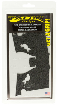 Talon Grips 207R Adhesive Grip  Textured Black Rubber for Springfield XDS 94045 with Small Backstrap UPC: 812308020808