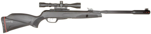 Gamo 6110063254 Whisper Fusion Mach1 Gas Piston 177 Black Black Receiver Black Molded All Weather Stock Scope 39x40mm UPC: 793676073378