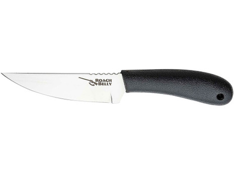 Cold Steel 20RBC Roach Belly 4.50" Fixed Serrated 4116 Stainless Steel Blade/Black Polypropylene Handle