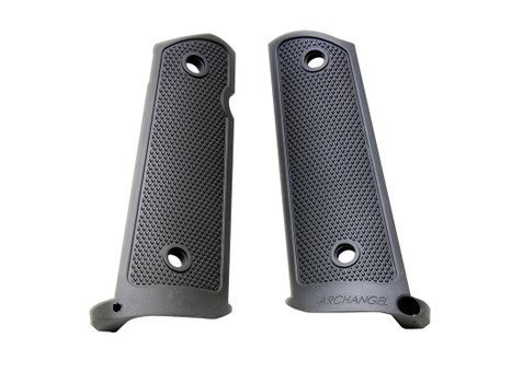 Archangel AA108 Grip Panels Made of Aluminum With Black Anodized Diamond Checkering Finish for 1911 Government