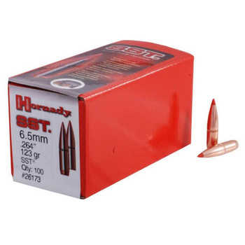 Hornady 26173 SST  6.5mm .264 123 gr Super Shock Tip 100 Per Box 25 Case UPC: 090255261738