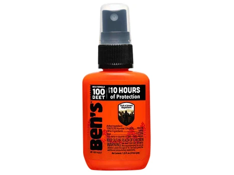 Ben's 00067070 100 Odorless Scent 1.25oz Spray Repels Ticks & Biting Insects Effective Up to 10 hrs
