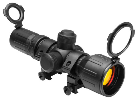 NcStar SEECR3942R Tactical Compact 39x42mm RedGreen Illuminated P4 Sniper Reticle 30mm Tube One Piece Aluminum Body wRubber Outer Coating UPC: 814108010638