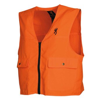 BRN ORANGE ZIP-UP SAFETY VEST UPC: 023614324928