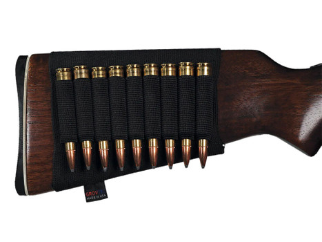 GrovTec US Inc GTAC81 Buttstock Cartridge Holder Elastic 9rd Rifle Buttstock Mount