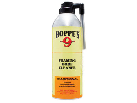 Hoppe's 908 No. 9 Bore Cleaner Foam Style Cleaner Removes Copper & Powder Residue 12 oz. Spray Bottle