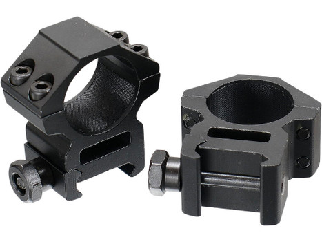 UTG RGWM25M4 Accushot Scope Rings Black Anodized 1" Medium