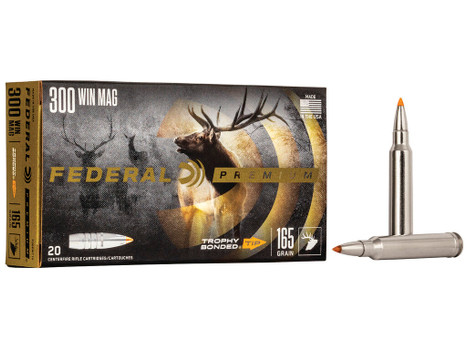 Federal P300WTT2 Premium 300Win Mag 165gr Trophy Bonded Tip 20 Per Box/10 Case