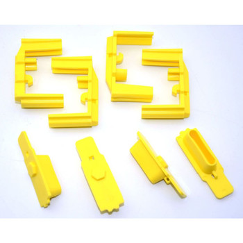 Hexmag HXID4ARYEL HexID  made of Polymer with Yellow Finish for Hexmag AR15 Magazines 4 Per Pack UPC: 861643000068