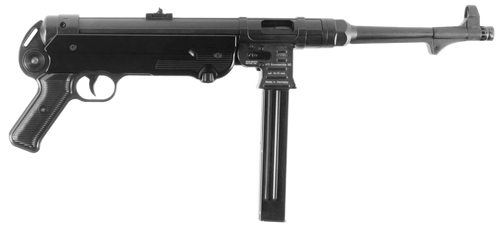 GSG GSGGERGMP409X MP40  9mm Luger Caliber with 10.80" Barrel, 25+1 Capacity, Black Metal Finish, Black Polymer Grip Right Hand                                                                          