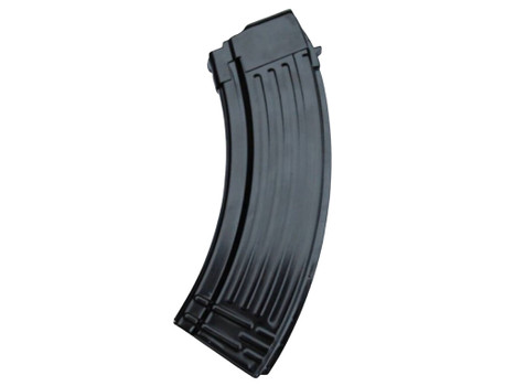 Global Ordnance LLC 850003223087 30rd Fully Ribbed 7.62x39mm Fits AK-47 Black Steel