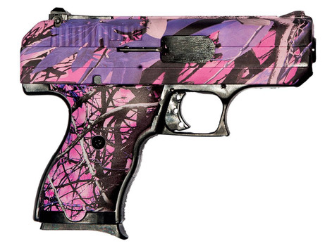 HiPoint CF380PI CF  380 ACP 81 3.50 Black Steel Barrel HydroDipped Pink Camo Serrated Steel Slide HydroDipped Pink Camo Polymer Frame  Grip UPC: 752334010001