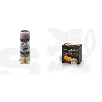 Sellier & Bellot Rubber Spherical Ball, 12 Gauge, 2 3/4 in, 1 1/5 oz, #7 1/2 Shot, Shotshell Ammunition - 25 Cartridge Box ( 25 / 1 )