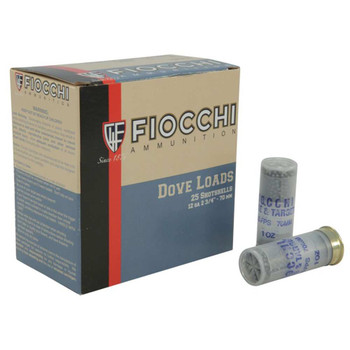 Fiocchi 12GT8 Field Dynamics Dove  Quail 12 Gauge 2.75 1 oz 8 Shot 25 Bx10 UPC: 762344700106